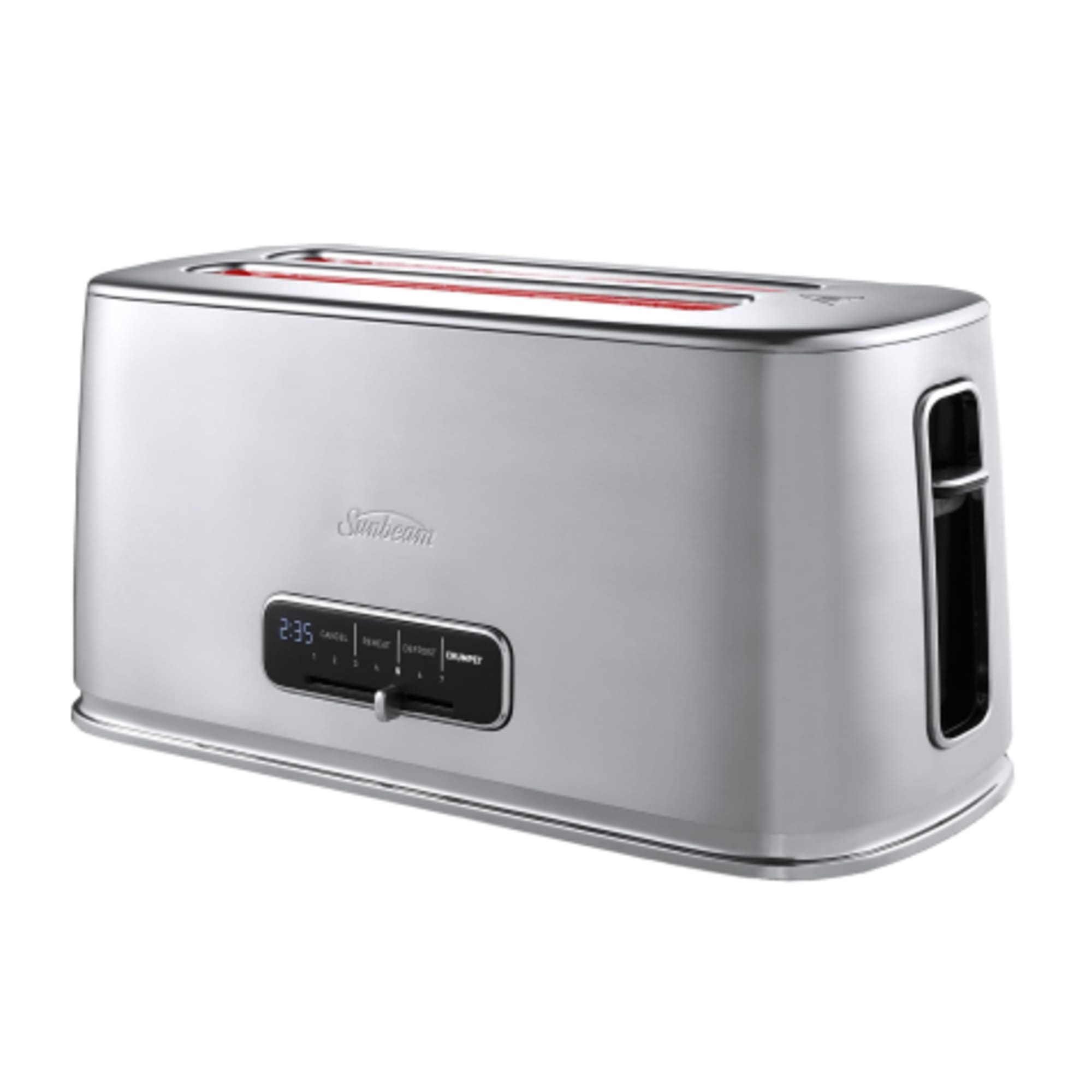 Sunbeamシルバースロット トースター Sunbeam TAM5003SS 4 Slice Toaster Stainless Steel | Kitchen Warehouse